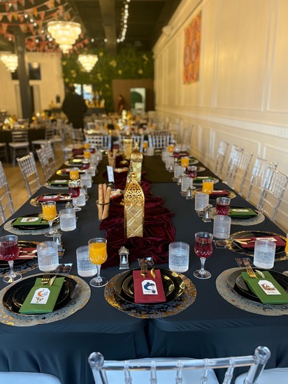 Corporate event setup